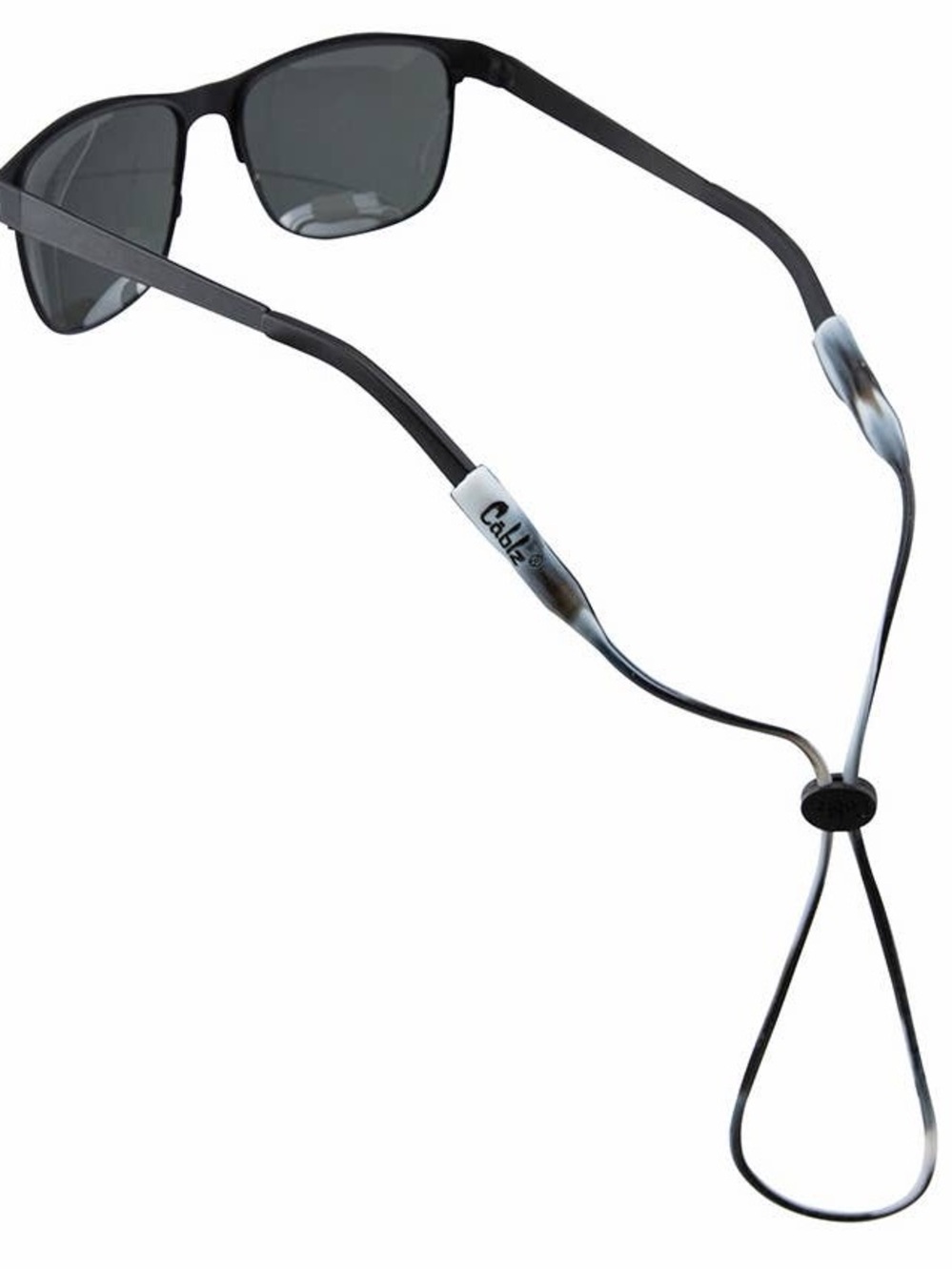 Cablz Silicone.  Made from 100% Silicone!-SiliconeBlk/Wht: Black & White / 16"